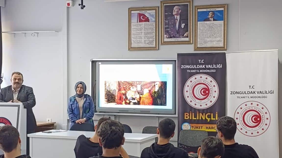 Zonguldak İl Ticaret Müdürlüğü Ahilik Semineri okulumuzda gerçekleştirildi. 